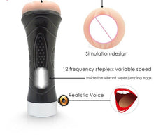 Load image into Gallery viewer, Male Masturbation Cup Electric bullet with Voice
