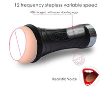 Load image into Gallery viewer, Male Masturbation Cup Electric bullet with Voice
