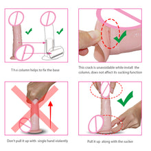 Load image into Gallery viewer, 3 Size Realistic Dildo Flexible