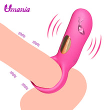 Load image into Gallery viewer, 10 Modes Strong Vibrating  Ring Waterproof Silicone vibrator