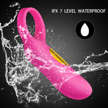 Load image into Gallery viewer, 10 Modes Strong Vibrating  Ring Waterproof Silicone vibrator