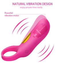 Load image into Gallery viewer, 10 Modes Strong Vibrating  Ring Waterproof Silicone vibrator