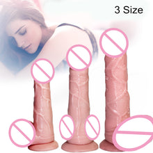 Load image into Gallery viewer, 3 Size Realistic Dildo Flexible