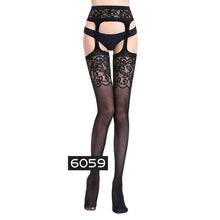 Load image into Gallery viewer, Black Lace Tights